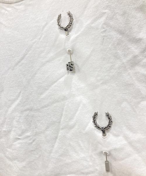 RAF SIMONS（ラフシモンズ）RAF SIMONS (ラフシモンズ) FRED PERRY (フレッドペリー) コラボTシャツ ホワイト サイズ:Mの古着・服飾アイテム