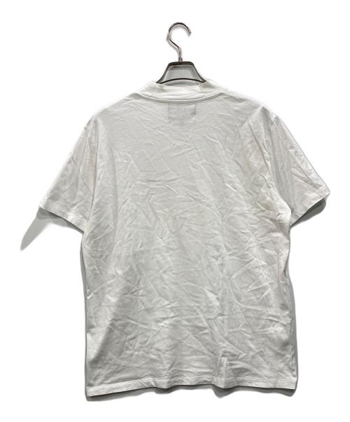 RAF SIMONS（ラフシモンズ）RAF SIMONS (ラフシモンズ) FRED PERRY (フレッドペリー) コラボロゴ刺繍Tシャツ ホワイト サイズ:Lの古着・服飾アイテム