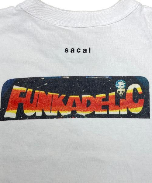 sacai（サカイ）sacai (サカイ) プリントTシャツ ホワイト サイズ:2の古着・服飾アイテム