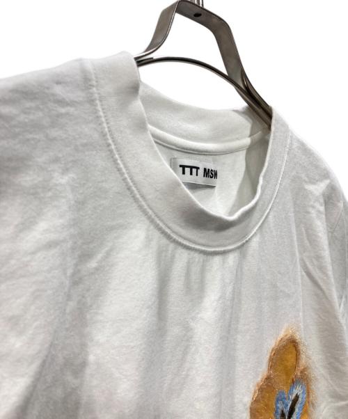 TTT MSW（ティー）TTT MSW (ティー) フラワーワッペンTシャツ ホワイト サイズ:Lの古着・服飾アイテム