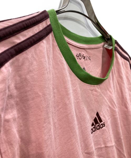 adidas（アディダス）adidas (アディダス) 半袖Tシャツ ピンク サイズ:2XLの古着・服飾アイテム