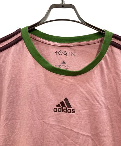 adidas（アディダス）adidas (アディダス) 半袖Tシャツ ピンク サイズ:2XLの古着・服飾アイテム
