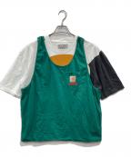 MARNI×CarHarttマルニ×カーハート）の古着「レイヤードカットソー」｜グリーン