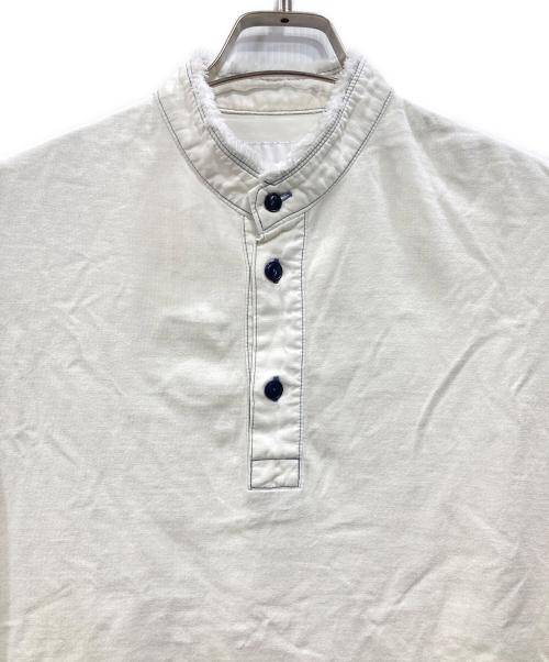 FUMITO GANRYU（フミトガンリュウ）FUMITO GANRYU (フミトガンリュウ) ヘンリーネックS/Sカットソー ホワイト サイズ:1の古着・服飾アイテム