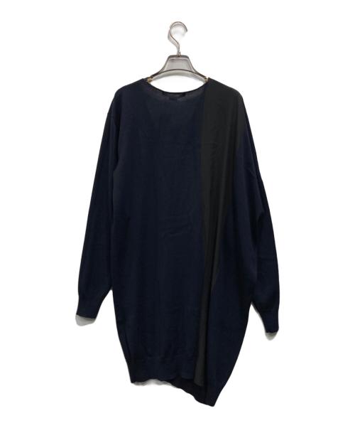 STELLA McCARTNEY（ステラマッカートニー）STELLA McCARTNEY (ステラマッカートニー) 切替ニットワンピース ネイビー サイズ:Lの古着・服飾アイテム