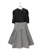 BORDERS at BALCONYボーダーズアットバルコニー）の古着「MERMAID DRESS」｜ブラック