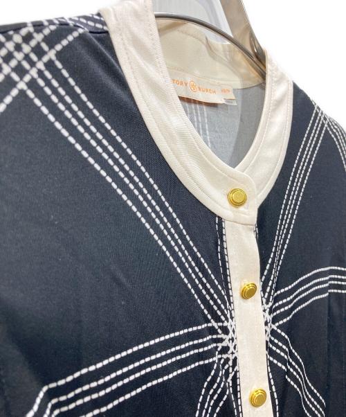 TORY BURCH（トリーバーチ）TORY BURCH (トリーバーチ) シルク混ワンピース ブラック サイズ:XSの古着・服飾アイテム