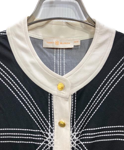 TORY BURCH（トリーバーチ）TORY BURCH (トリーバーチ) シルク混ワンピース ブラック サイズ:XSの古着・服飾アイテム