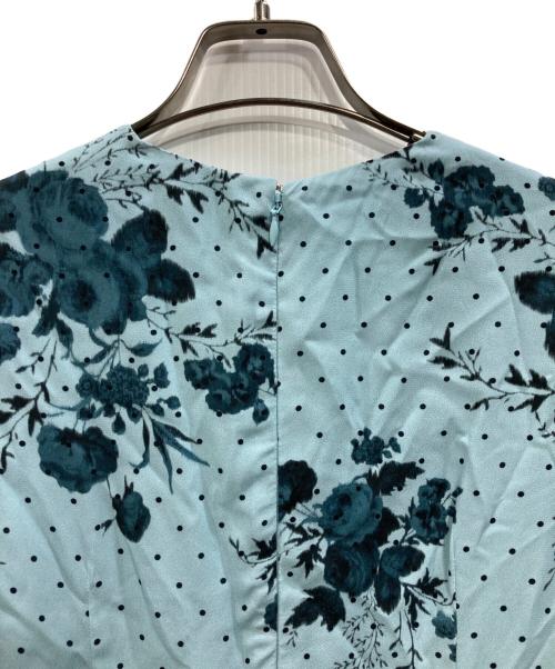 ERDEM（アーデム）ERDEM (アーデム) フラワー ティアードドレス ブルー サイズ:M 未使用品の古着・服飾アイテム