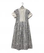 SEVEN TEN by MIHO KAWAHITOセブン テン バイ ミホ カワヒト）の古着「リバティプリントロングワンピース」｜ブルー