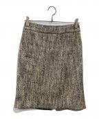 TORY BURCHトリーバーチ）の古着「ツイードスカート」｜ブラック