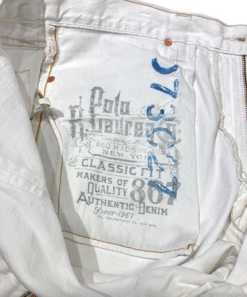 POLO RALPH LAUREN（ポロ・ラルフローレン）POLO RALPH LAUREN (ポロ・ラルフローレン) デニムパンツ ホワイト サイズ:不明の古着・服飾アイテム