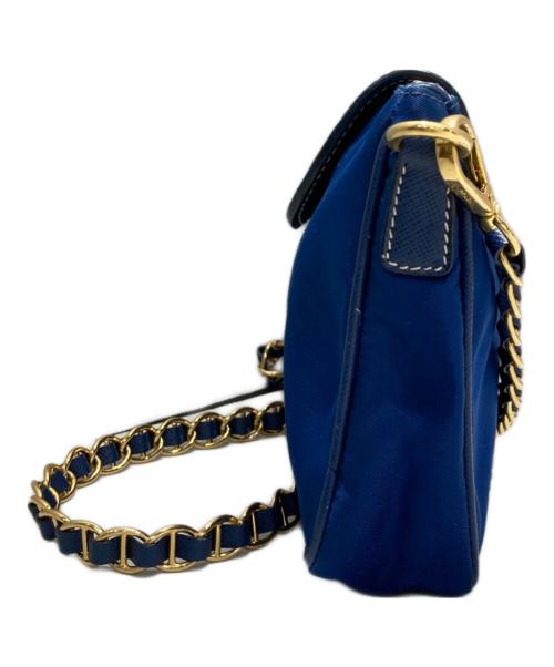 PRADA（プラダ）PRADA (プラダ) チェーンショルダーバッグ ネイビーの古着・服飾アイテム