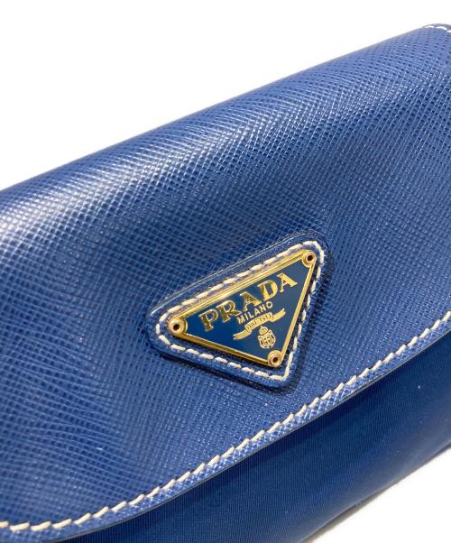 PRADA（プラダ）PRADA (プラダ) チェーンショルダーバッグ ネイビーの古着・服飾アイテム