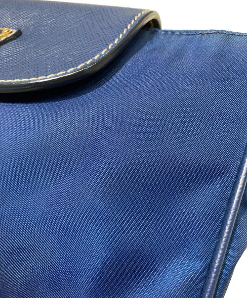 PRADA（プラダ）PRADA (プラダ) チェーンショルダーバッグ ネイビーの古着・服飾アイテム