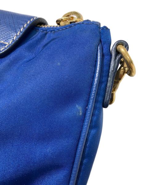 PRADA（プラダ）PRADA (プラダ) チェーンショルダーバッグ ネイビーの古着・服飾アイテム