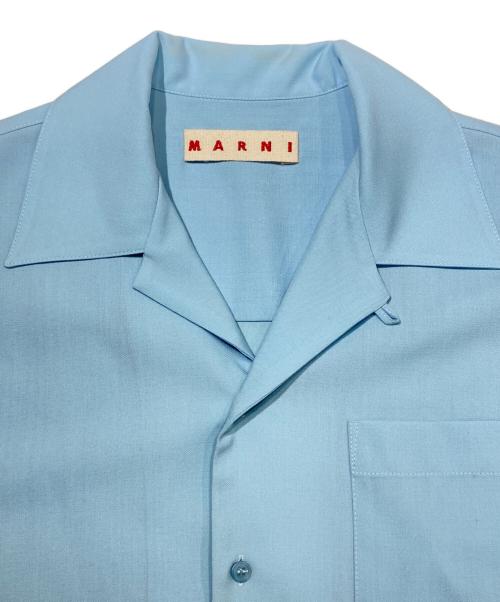 MARNI（マルニ）MARNI (マルニ) トロピカルウール オープンカラーシャツ スカイブルー サイズ:48の古着・服飾アイテム