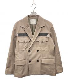 sacai×WTAPS（サカイ×ダブルタップス）の古着「Cotton Back Satin Jacket」｜グレー