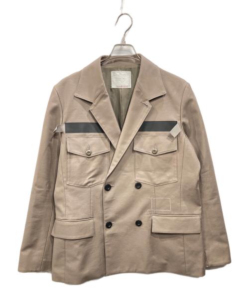 sacai（サカイ）sacai (サカイ) WTAPS (ダブルタップス) Cotton Back Satin Jacket グレー サイズ:1の古着・服飾アイテム