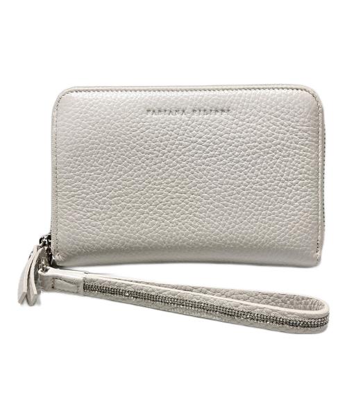 Fabiana Filippi（ファビアナフィリッピ）fabiana filippi (ファビアナフィリッピ) ラウンドファスナー財布 ベージュの古着・服飾アイテム