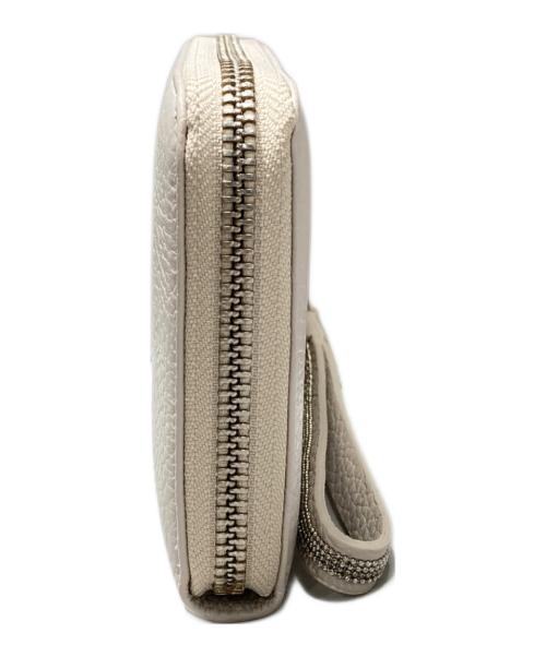 Fabiana Filippi（ファビアナフィリッピ）fabiana filippi (ファビアナフィリッピ) ラウンドファスナー財布 ベージュの古着・服飾アイテム