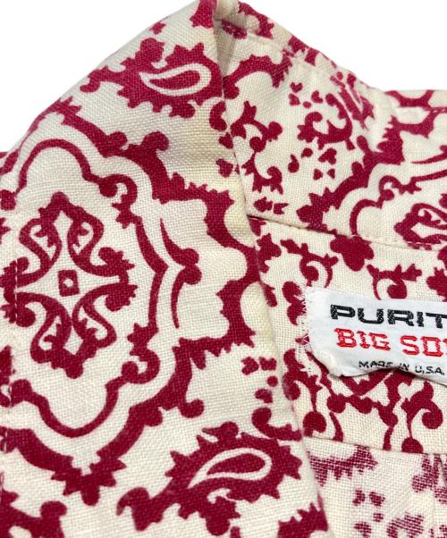 PURITAN（ピューリタン）PURITAN (ピューリタン) 半袖シャツ パープル サイズ:Lの古着・服飾アイテム