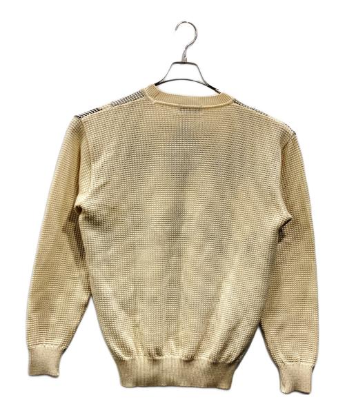 Yves Saint Laurent（イヴサンローラン）Yves Saint Laurent (イヴサンローラン) アーガイルニット ベージュ サイズ:Mの古着・服飾アイテム