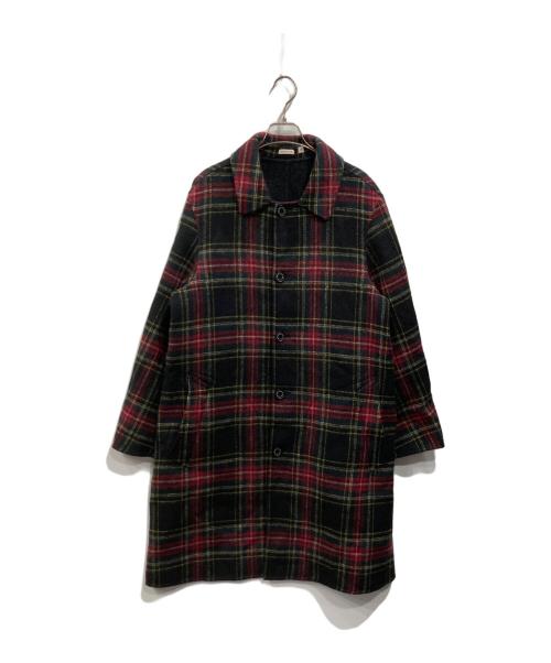 DRESSTERIOR（ドレステリア）DRESSTERIOR (ドレステリア) ブリティッシュチェック リバーステンカラーコート マルチカラー サイズ:Mの古着・服飾アイテム