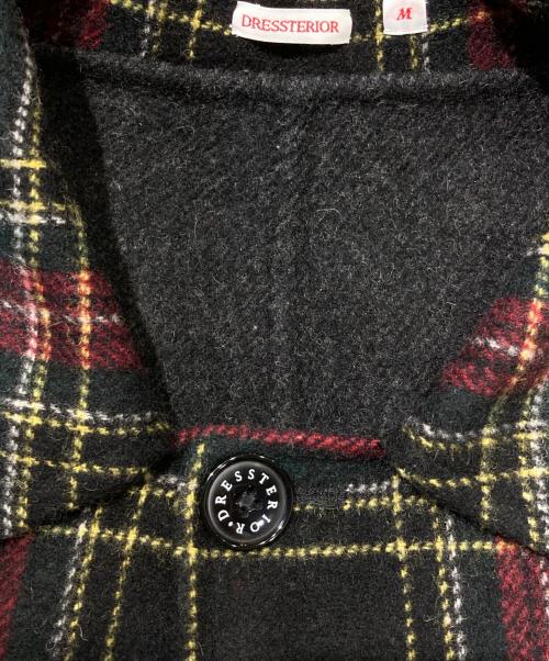 DRESSTERIOR（ドレステリア）DRESSTERIOR (ドレステリア) ブリティッシュチェック リバーステンカラーコート マルチカラー サイズ:Mの古着・服飾アイテム