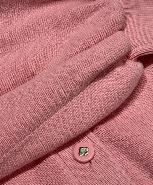 Kate Spade（ケイトスペード）Kate Spade (ケイトスペード) スペード ボタン ライトウェイト カーディガン ピンク サイズ:XSの古着・服飾アイテム