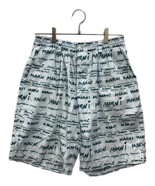 MARNI（マルニ）MARNI (マルニ) ウールトロピカルシャーリング1Pショーツ スカイブルー サイズ:48の古着・服飾アイテム