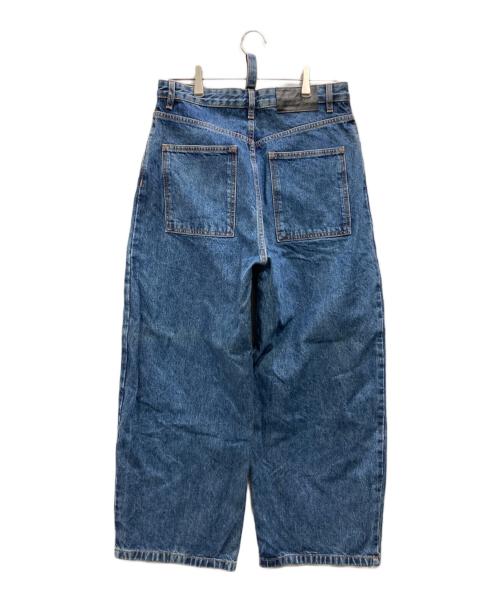 STUDIO NICHOLSON +ZARA（スタジオ ニコルソン ザラ）STUDIO NICHOLSON ＋ZARA (スタジオ ニコルソン ザラ) ワイドデニムパンツ インディゴ サイズ:78.5cm (W31)の古着・服飾アイテム