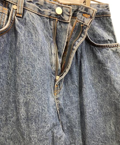 STUDIO NICHOLSON +ZARA（スタジオ ニコルソン ザラ）STUDIO NICHOLSON ＋ZARA (スタジオ ニコルソン ザラ) ワイドデニムパンツ インディゴ サイズ:78.5cm (W31)の古着・服飾アイテム