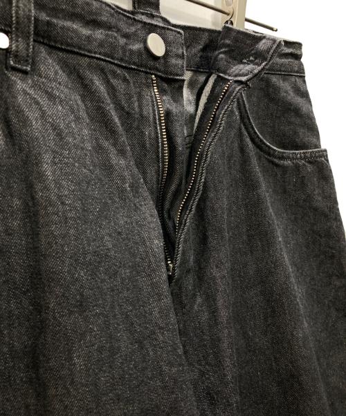 STUDIO NICHOLSON +ZARA（スタジオ ニコルソン ザラ）STUDIO NICHOLSON ＋ZARA (スタジオ ニコルソン ザラ) ワイドデニムパンツ ブラック サイズ:81cm W32の古着・服飾アイテム