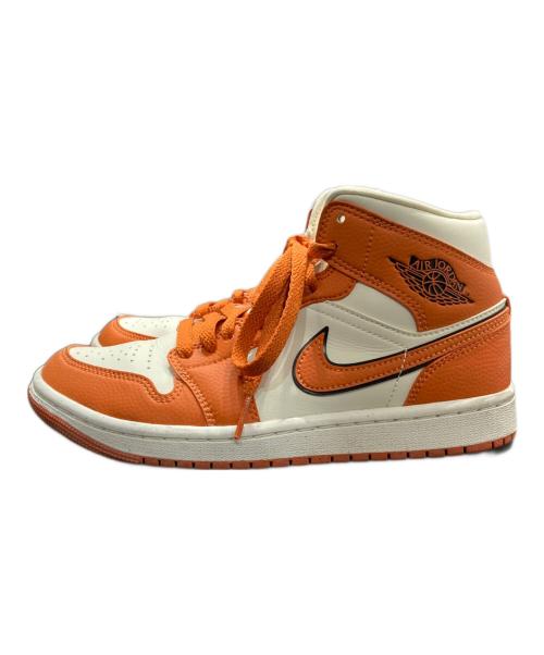 NIKE（ナイキ）NIKE (ナイキ) WMNS Air Jordan 1 Mid SE オレンジ サイズ:23.5㎝の古着・服飾アイテム