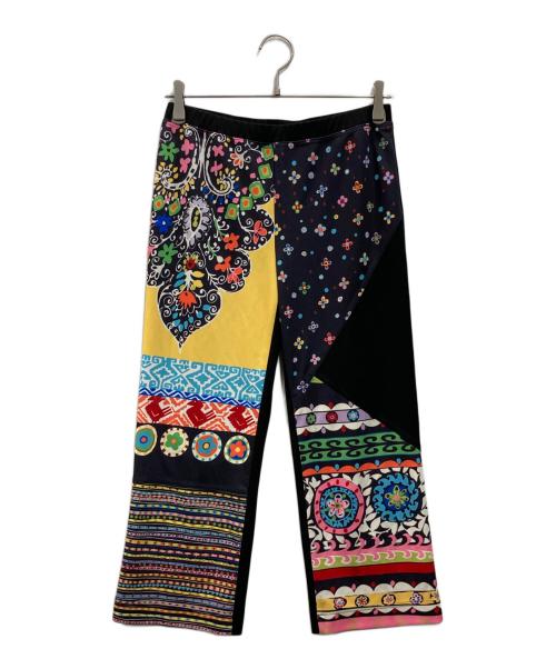 TOKUKO1erVOL（トクコプルミエヴォル）TOKUKO1erVOL (トクコプルミエヴォル) 総柄パンツ ブラック サイズ:9の古着・服飾アイテム