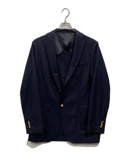 BARNEYS NEWYORK（バーニーズ・ニューヨーク）BARNEYS NEWYORK (バーニーズ・ニューヨーク) ウールテーラードジャケット ネイビー サイズ:48の古着・服飾アイテム