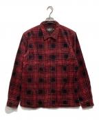 RRLダブルアールエル）の古着「チェックコーデュロイシャツ」｜レッド