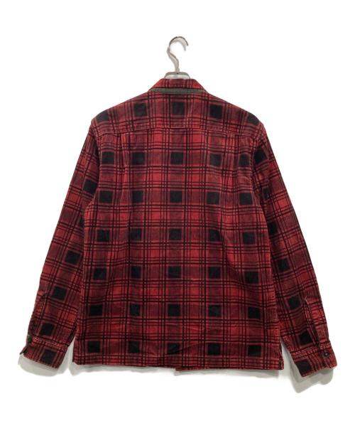 RRL（ダブルアールエル）RRL (ダブルアールエル) チェックコーデュロイシャツ レッド サイズ:Mの古着・服飾アイテム