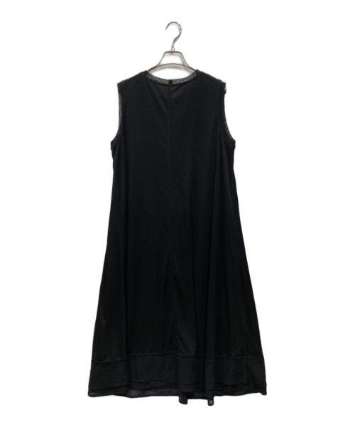 TOKUKO1erVOL（トクコプルミエヴォル）TOKUKO1erVOL (トクコプルミエヴォル) ノースリーブ刺繍ワンピース ブラック サイズ:9の古着・服飾アイテム