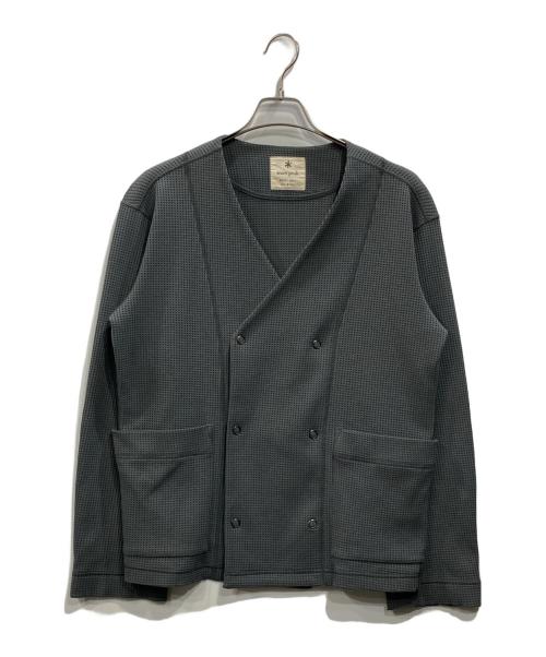 Snow peak（スノーピーク）Snow peak (スノーピーク) ドライワッフルカーディガン グレー サイズ:Mの古着・服飾アイテム