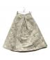 SEVEN TEN by MIHO KAWAHITO（セブン テン バイ ミホ カワヒト）の古着「シノワズリジャガードスカート」｜ライトグレー