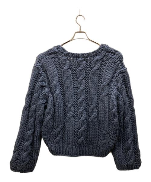 ELLIE（エリー）ELLIE (エリー) ケーブルニット ネイビー サイズ:Freeの古着・服飾アイテム