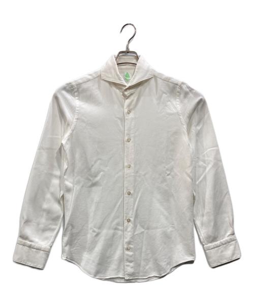 finamore（フィナモレ）finamore (フィナモレ) ワッフルシャツ ホワイト サイズ:Ｓの古着・服飾アイテム