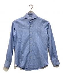 finamore（フィナモレ）の古着「総柄シャツ」｜ブルー