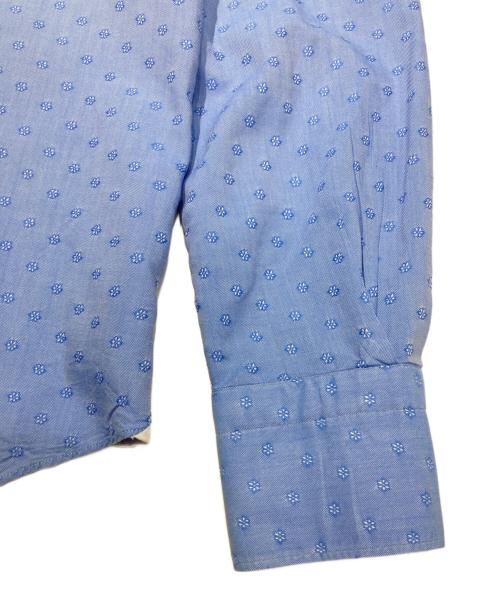 finamore（フィナモレ）finamore (フィナモレ) 総柄シャツ ブルー サイズ:38の古着・服飾アイテム
