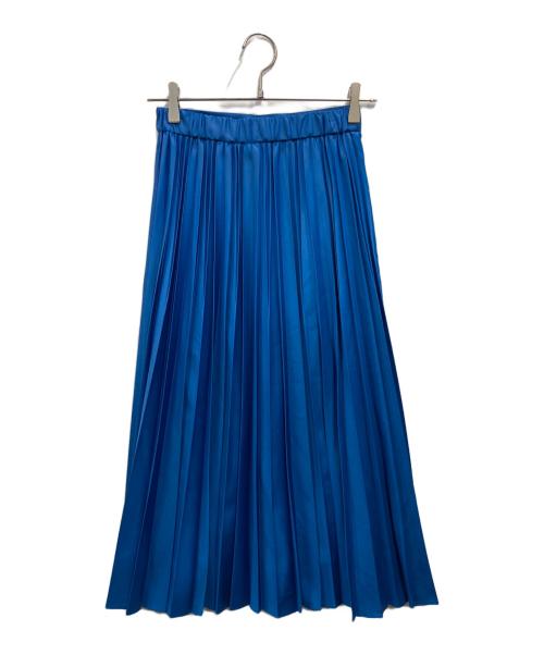 ANAYI（アナイ）ANAYI (アナイ) レザー調プリーツスカート ブルー サイズ:36の古着・服飾アイテム