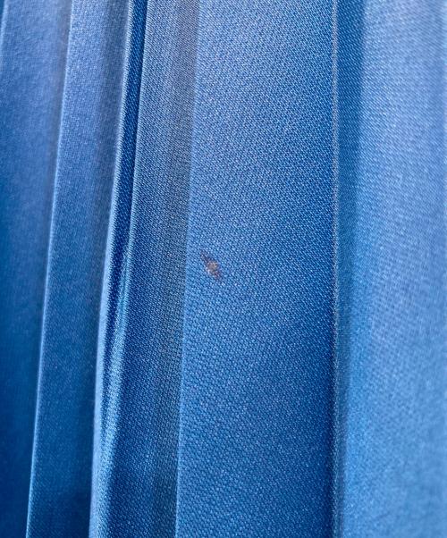 ANAYI（アナイ）ANAYI (アナイ) レザー調プリーツスカート ブルー サイズ:36の古着・服飾アイテム