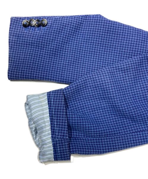 Lubiam（ルビアム）LUBIAM (ルビアム) リネン混テーラードジャケット ブルー サイズ:48Rの古着・服飾アイテム