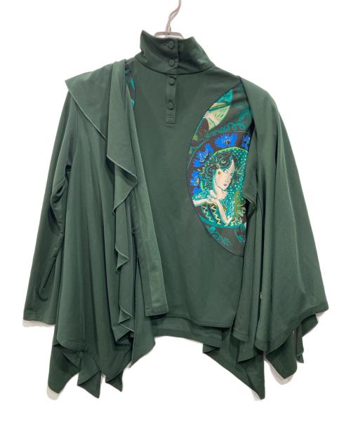 TOKUKO1erVOL（トクコプルミエヴォル）TOKUKO1erVOL (トクコプルミエヴォル) 総柄セットアップ モスグリーン サイズ:9の古着・服飾アイテム